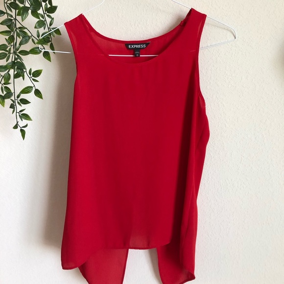 Conservative yet Sexy Red Blouse - Picture 1 of 3